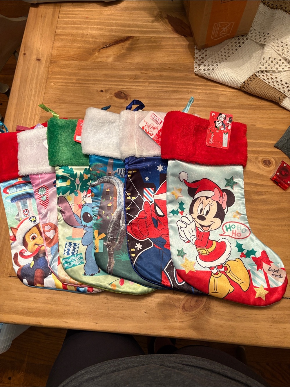 Disney Minnie Mouse Red and White Holiday Stocking